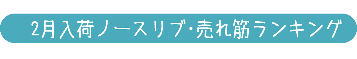 2月入荷ウェア人気ランキングバナーノースリーブ