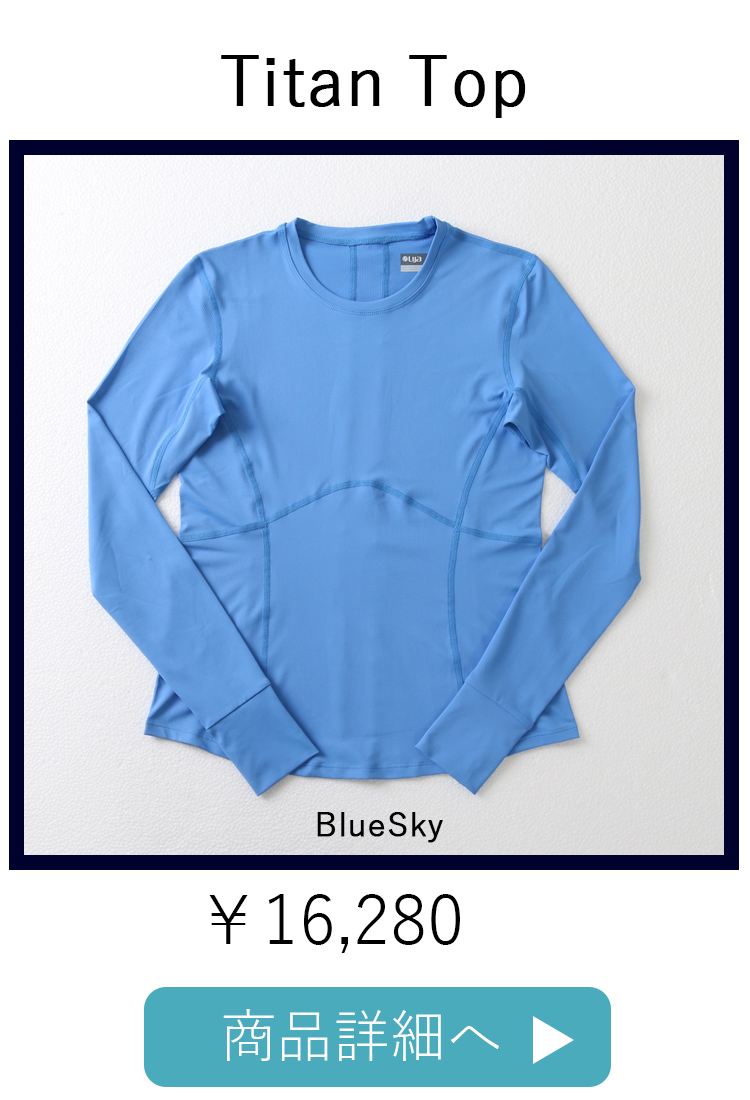 LIJA リージャ　Titan Top 長袖 Tシャツ TitanTopタイタントップ|テニスウェア|長袖|Whit|Solar | テニス