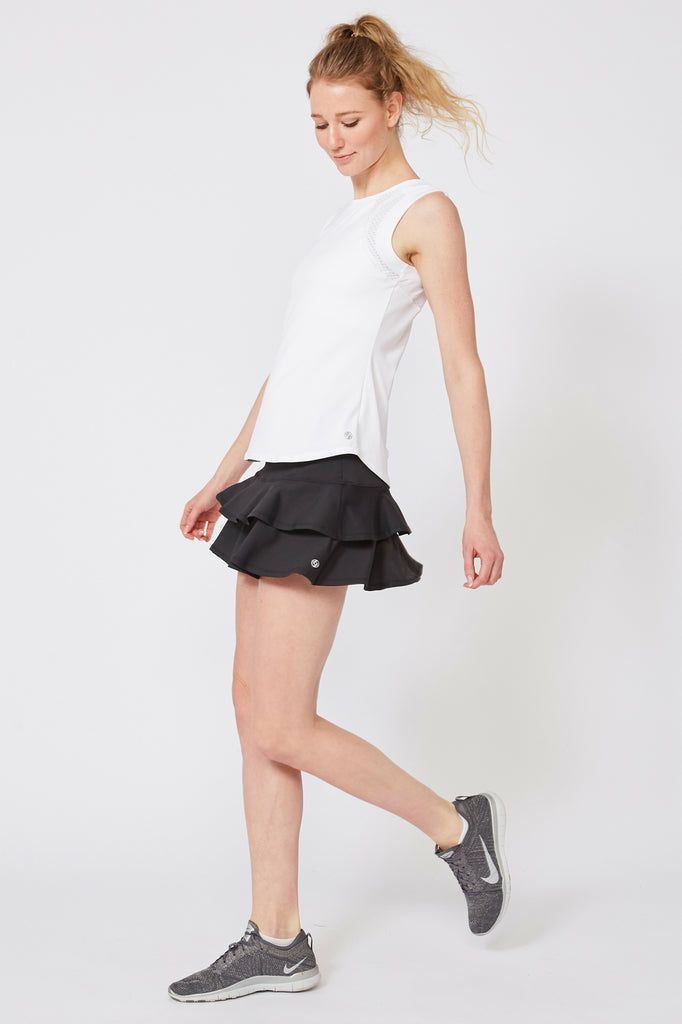 LIja リージャ　テニスウェア　ブラックタンクトップスカート LIja リージャ テニスウェア ブラックタンクトップスカート LIja