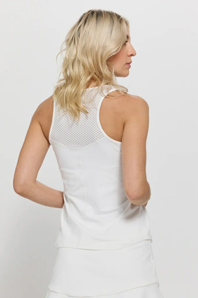 ForceTankフォースタンク| テニスウェア|ノースリーブ|White