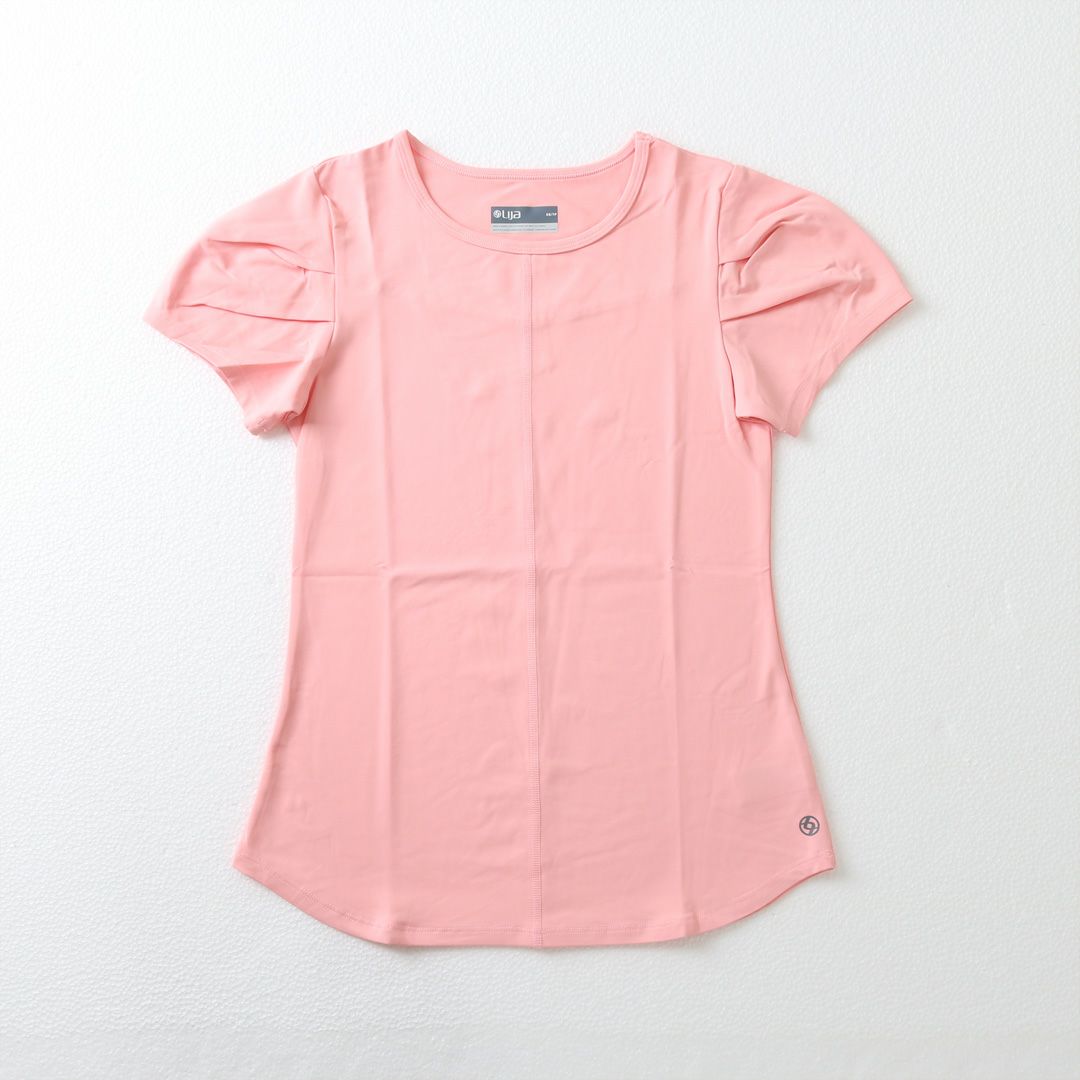 Pleat Teeプリーツティー|テニスウェア|半袖|ShellPink | テニスウェア