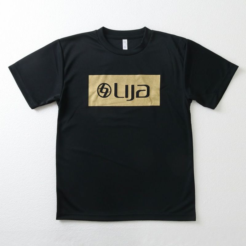 リージャ　テニスウェア　レディース　Tシャツ　Lサイズ エッセンシャルロゴドライTEE|テニスウェア|半袖|ブラック