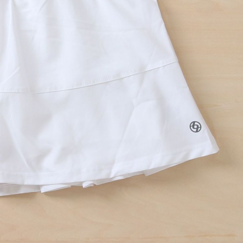 LinearSkortリニアスコート|テニスウェア|スコート|White|7月