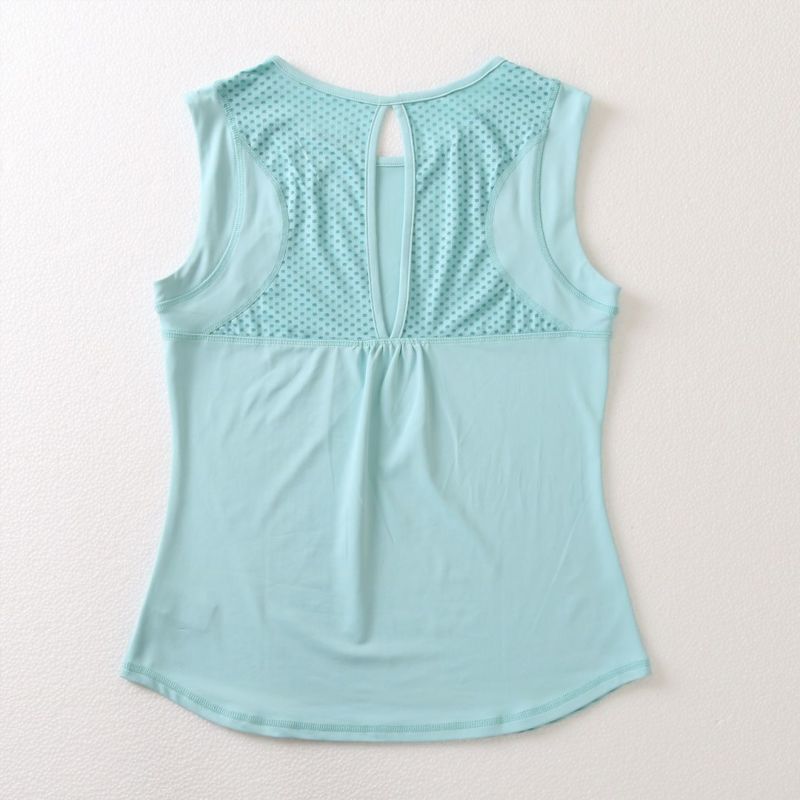 PowerTankパワータンク|テニスウェア|ノースリーブ|PastelBlue